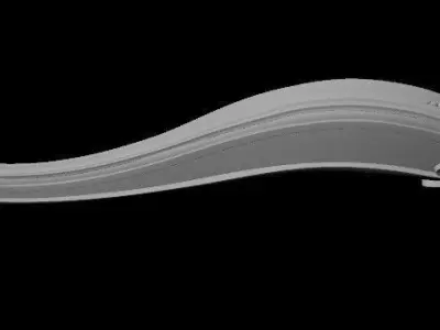 leg High quality 3d models for processing on a cnc m 3D model