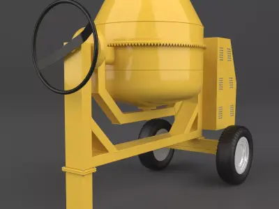 Concrete mixer 1 3D model