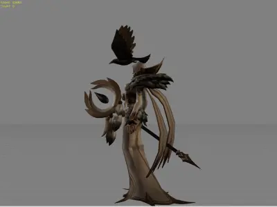 Pharsa Wings of Heaven Low-poly 3D model