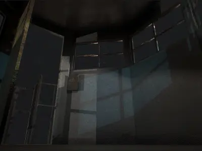 3D Low Poly - PBR Small Watch Tower 3D model model Low-poly 3D model