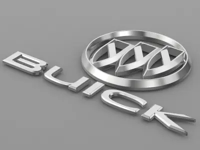 buick logo 3D model by 3dlogoman