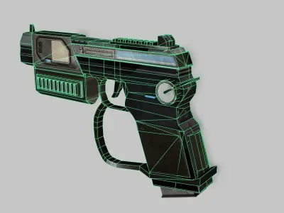 Gun 3d model 3D model buy