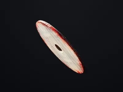Viking Shield var01 Low-poly 3D model