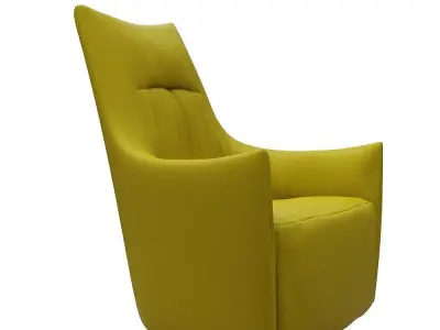 Contemporary Armchair Low-poly 3D model