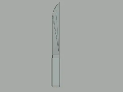KNIFE Low-poly 3D model