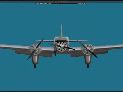 Devoitine 332 Free 3D model