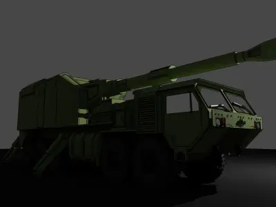 IDF ROEM Howitzer gun 3D print model