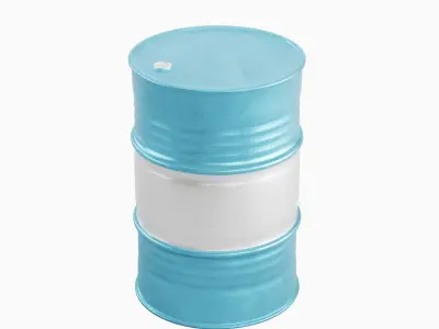 Steel Barrel Set  3D model