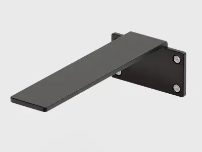 Metal shelf model Low-poly 3D model