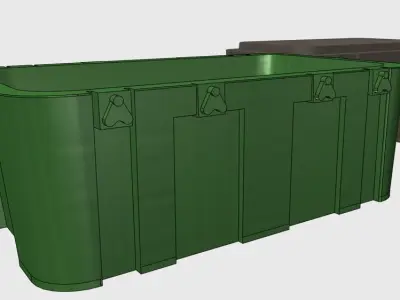 Ammo Crate Bundle Containers 3D print model