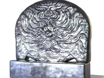 Ancient Sun carving 3D model