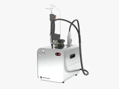 Steam Cleaner Low-poly 3D model buy