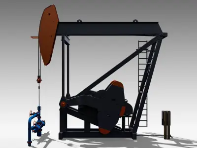 Mark II Pumpjack 3D model
