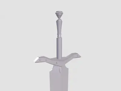 lowpoly sword 3D model purchase