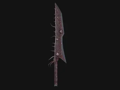 Blade of flesh Low-poly 3D model