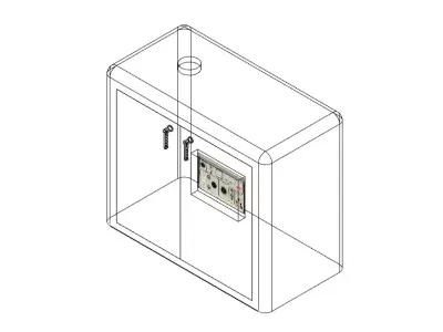 Trailer Generator Low-poly 3D model