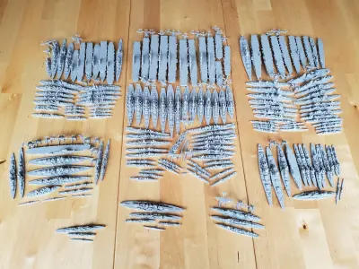 Miniature WWII Warship Complete Collection 3D print model
