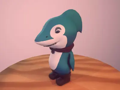 Baby Shark Low-poly 3D model buy