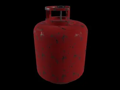 Tube Game Ready - Low Poly 3D Model - Gas Cylinder Low-poly 3D model