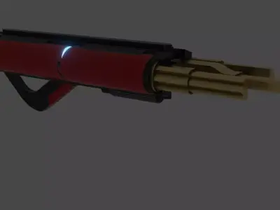 Energy Sci-Fi Heavy Machine Gun Free low-poly 3D model