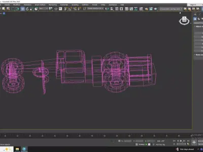 Grader Construction AARD Simplified Low-poly 3D model