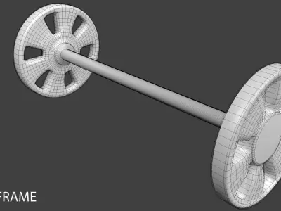 Plastic Wheel 1 3D model