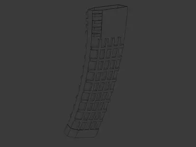 Assault Rifle Magazine Low-poly 3D model