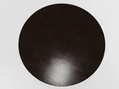 VINTAGE DARK BROWN THONET STYLE TABLE with 2 texture sets Low-poly 3D model