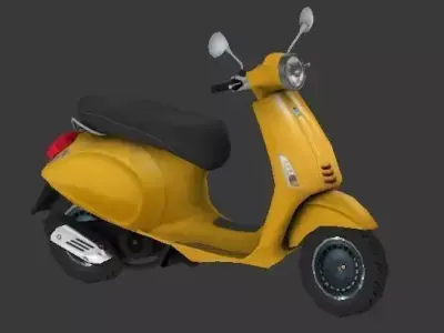 Scooter Low-poly 3D model get