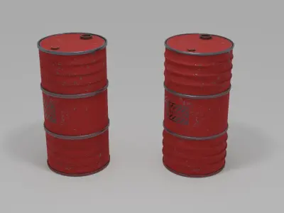 Barrel  Low-poly 3D model