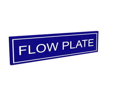 Flow Plate Sign Low-poly 3D model