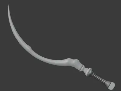 Shotel Sword 3D model purchase