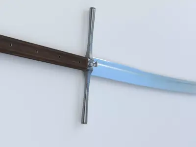 Knecht Kriegsmesser Longsword Low-poly 3D model