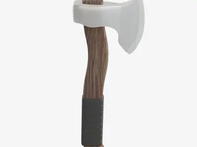Survival Axe 02 Low-poly 3D model