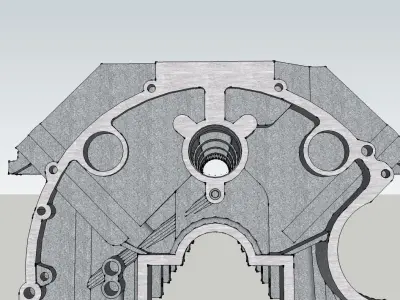 motor V8 main unit  3D model