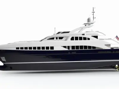 Willie Glory Luxury Yacht Dynamic Simulation 3D model