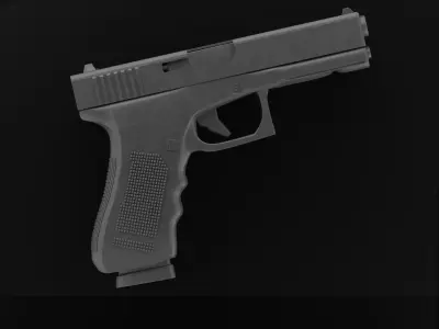 GLOCK MODEL 17  Low-poly 3D model