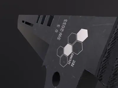 Soshiro Hoshina Katana Sword from Kaiju No 8 PBR Low-poly 3D model