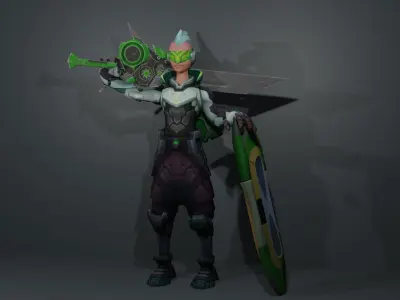 quizz 3D model