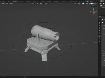 Clash of clans cannon Free 3D model