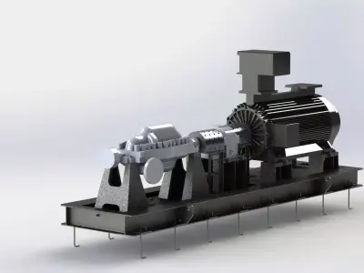 Base Frame Pump 3D model