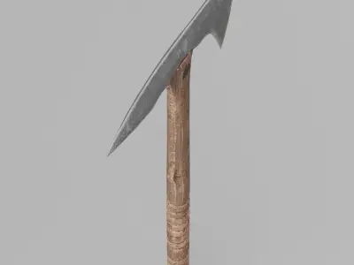 Worn-Out Axe 3D model