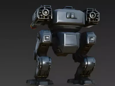 Titan Siegebreaker Artillery 3D Model Low-poly 3D model