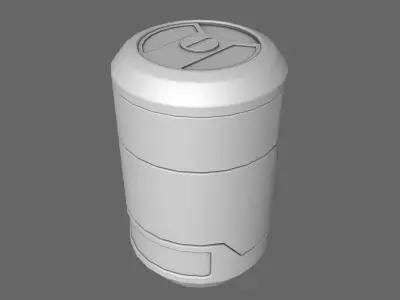 Sci-Fi Energy Cell Battery 3D model
