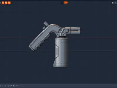 Welding torch Low-poly 3D model buy