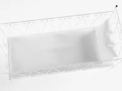 Antique Crib 3D model