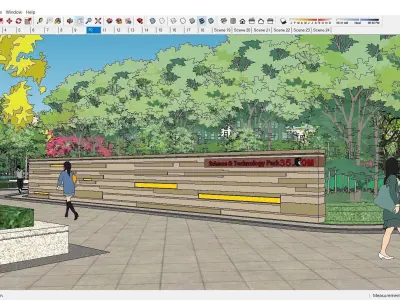 Sketchup Residential Complex 151 3D model