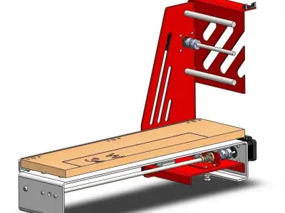 CNC milling machine 3D model