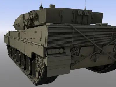 Leopard 2 Tank Free 3D model