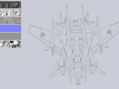 Advance Drone Low-poly 3D model order